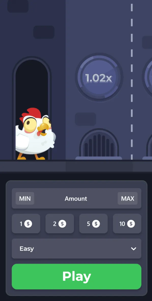 1win Chicken Road on mobile